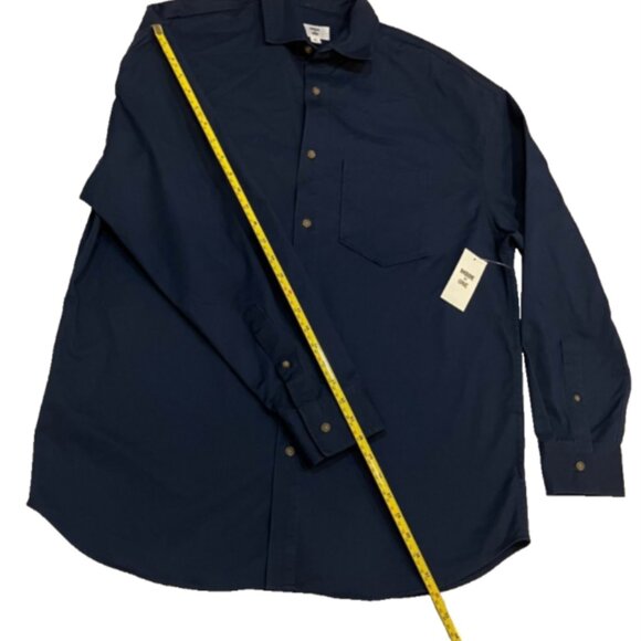 Mode of One Mens Relaxed Fit Button Down Twill Shirt in Caspian Waters Size M - Picture 7 of 8